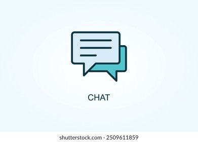 Chat Vector Or Logo Sign Symbol Illustration