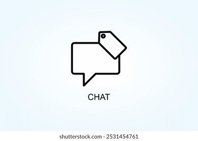 Chat Vector Or Logo Sign Symbol Illustration