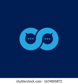 Chat Vector Logo Template For Communication Industrial.