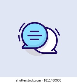 Chat. Vector modern line design illustration icon