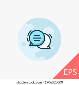 Chat. Vector modern line design illustration icon
