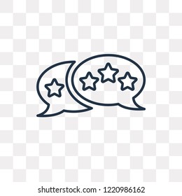Chat vector outline icon isolated on transparent background, high quality linear Chat transparency concept can be used web and mobile