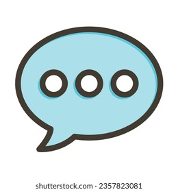 Chat Vector Thick Line Filled Colors Icon For Personal And Commercial Use.
