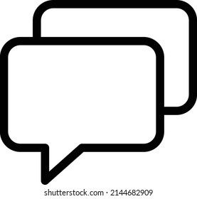 chat vector thin line icon