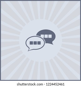 Chat vector web icon