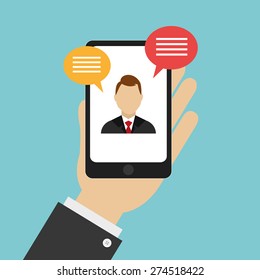 Chat and video call