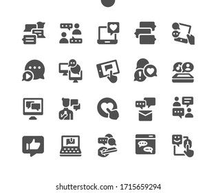 Chat Well-crafted Pixel Perfect Vector Solid Icons 30 2x Grid for Web Graphics and Apps. Simple Minimal Pictogram