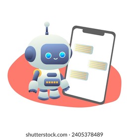 Chatbot and artificial intelligence. A digital chatbot, a robot application, concept of a conversation assistant. Vector banner ai circuit tech data