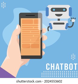 Ilustración de vectores de servicios de Chatbot Assistant