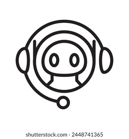 chatbot automatic service icon illustration