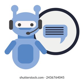 diseño de ilustración de servicio automático chatbot