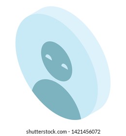 Chatbot avatar icon. Isometric of chatbot avatar vector icon for web design isolated on white background