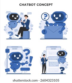 chatbot chat bot customer service concept illustration