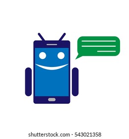 Chatbot or chatterbot vector illustration