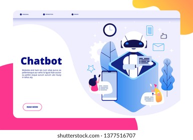 Chatbot Concept. Chat With Android 