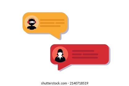 Chatbot conversation with artificial intelligence technology providing virtual customer support