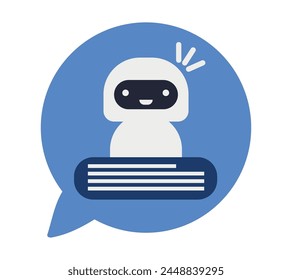 chatbot digital information illustration design