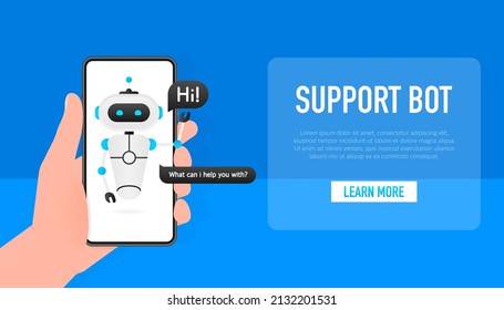 Chatbot icon concept, chat bot or chatterbot. Robot Virtual Assistance Of Website Or Mobile Applications. Vector illustration