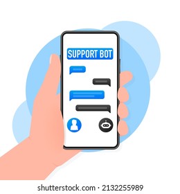 Chatbot icon concept, chat bot or chatterbot. Robot Virtual Assistance Of Website Or Mobile Applications. Vector illustration