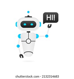 Chatbot icon concept, chat bot or chatterbot. Robot Virtual Assistance Of Website Or Mobile Applications. Vector illustration