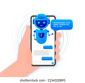 Chatbot icon concept, chat bot or chatterbot. Robot Virtual Assistance Of Website Or Mobile Applications