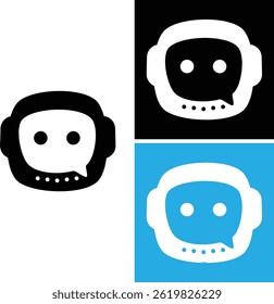 The chatbot icon depicts a combination of a robot head and a chatbot.