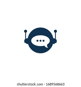Chatbot icon design isolated on white background. Vector illustration