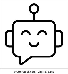 Chatbot Icon Element For Design