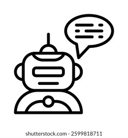 Chatbot Icon Element for Design