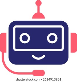 Chatbot Icon Fill Vector Illustration