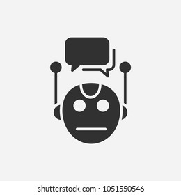 Chatbot icon illustration isolated vector sign symbol