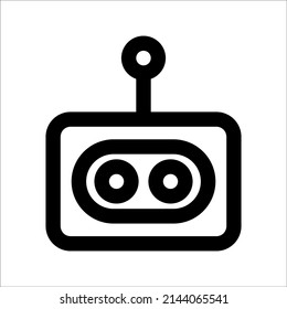 Chatbot icon. Line vector. Isolate on white background.
