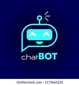 Chatbot Icon. Chatbot Logo Concept.Voice Support Service Chat Bot,virtual Online Help Customer Support.Vector Illustration In Flat Style.