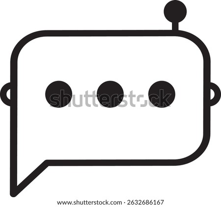 Chatbot icon set. Ai chat icon. Chatbot sign design. Robot head in bubble speech logo.
