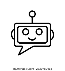 Chatbot icon. Simple element from social media collection. Creative Chatbot icon for web design, templates, infographics and more