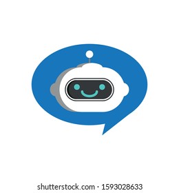 Chatbot icon. Simple vector illustration.