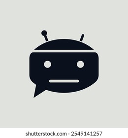 A chatbot icon typically features speech bubbles and a stylized robot face.