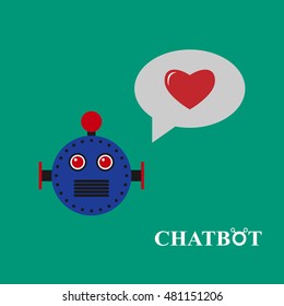 Chatbot illustration, chat bot or chatterbot