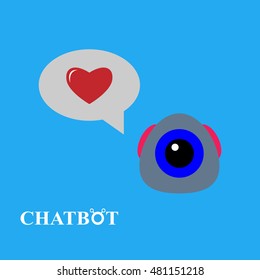 Chatbot illustration, chat bot or chatterbot