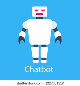 The chatbot illustration. This is a vector illustration