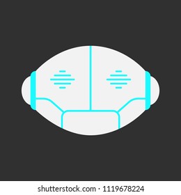Chatbot modern icon concept illustration isolated on black background