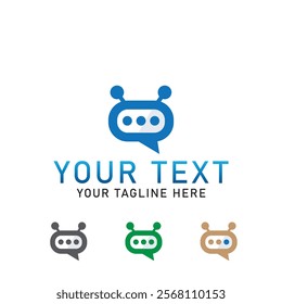 Chatbot, robot, app icon. illustration