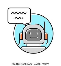 chatbot robot color icon vector. chatbot robot sign. isolated symbol illustration