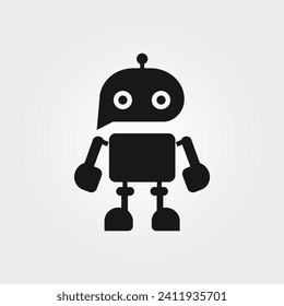 Chatbot robot icon - Simple Vector Illustration
