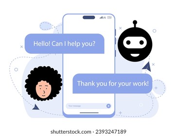 Chatbot, using and chatting artificial intelligence chat bot developed by tech company. Digital chat bot, robot application, conversation assistant concept. Optimizing language models for dialogue.