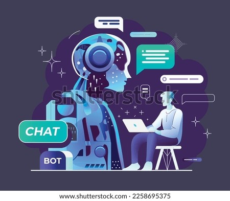 Chatbot, using and chatting artificial intelligence chat bot developed by tech company. Digital chat bot, robot application, conversation assistant concept. Optimizing language models for dialogue.