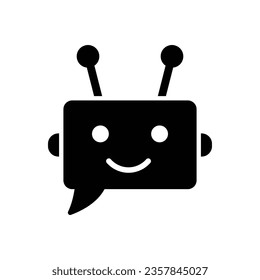 chatbot vector chat bot icon chat robot sign 