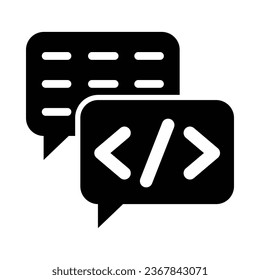 Chatbot Vector Glyph Icon For Personal And Commercial Use.
