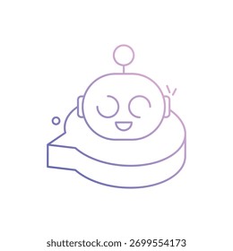 Icono de Vector de chatbot ilustración de stock