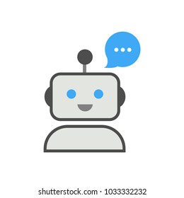 Chatbot, vector, illustration, isolate on white background.